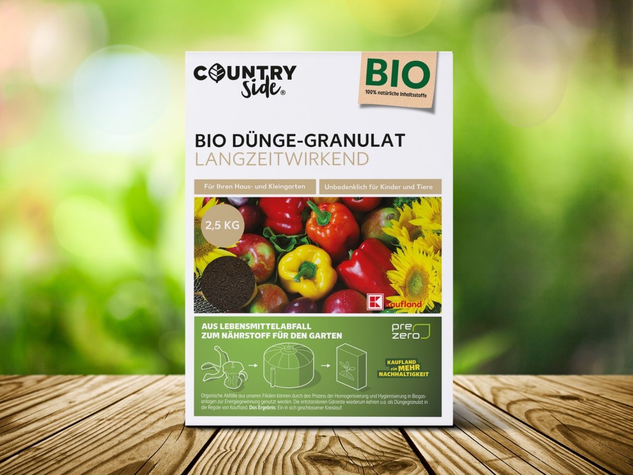 Aus Abfall wird Nhrstoff: Kaufland bietet Bio Dnge-Granulat aus  Lebensmittelabfllen an